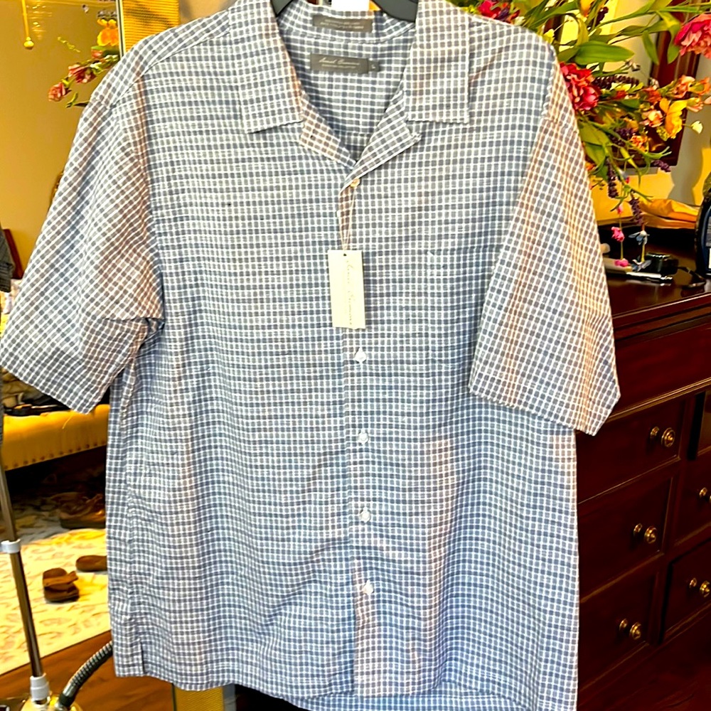 Daniel Cremieux Signature Collection Shirt Sleeve Shirt sz Large NWT!